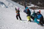 Arc Aventures kids snowboard school in Les Arcs