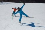 Skiing antics in Les Arcs with Arc Aventures