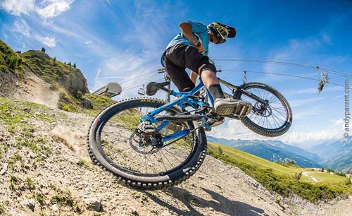 Downhill Mountain Biking in the French Alps