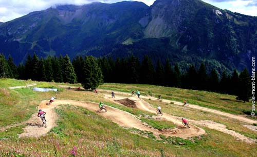 Mountain biking in Morzine in the French Alps