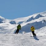 Skiing in Areches Beaufort in the French Alps