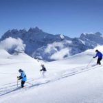 Skiing in Avoriaz in the French Alps