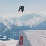 Snowboarding in Tignes