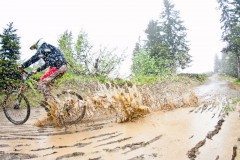 Wet trails in Chatel