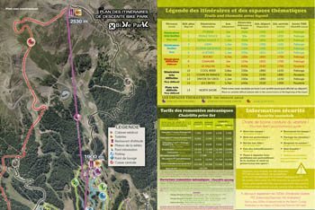 Les Orres MTB Trail Map - Small