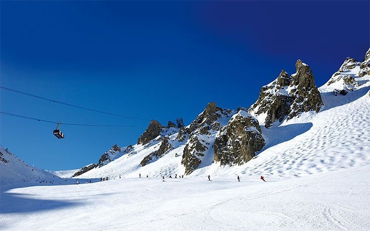 Combe de La Saulire ski piste, Courchevel