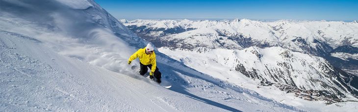 Snowboarding in Bourg-St-Maurice