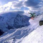 Chamonix Freeride Snowboarding
