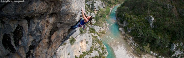Rock climbing in the South of France