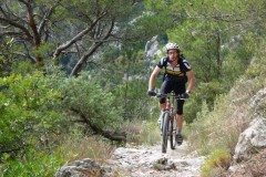 Rider Mark Somerville enjoying Sospel's MTB trails