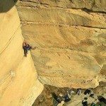 Trad climbing in Les grès d'Annot