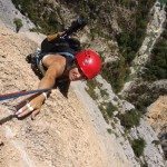 Rock climbing in Aiglun