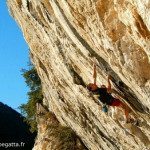 Philippe Gatta Rock climbing in Castillon