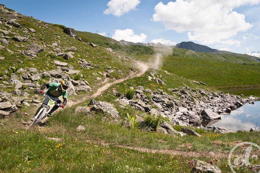 Fast, high altitude terrain in Méribel