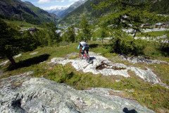 Backcountry mountain biking in Val d'Isere