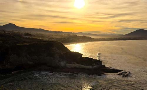 Hendaye in France is a great spot to learn to surf