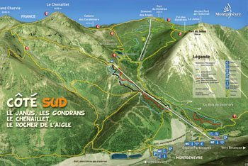 Montgenèvre Mountain Bike Trail Map