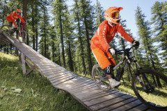 Freeride mountain biking in Montgenèvre