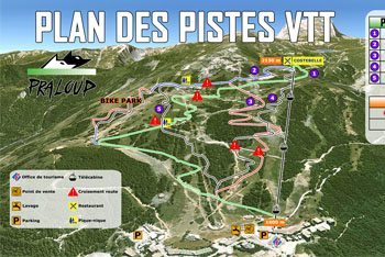 Pra Loup Mountain Bike Trail Map