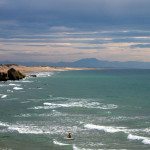 Looking south from the beach in Capbreton