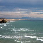 Looking south from the beach in Capbreton