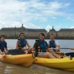 Canoeing on the Garonne in Bordeaux