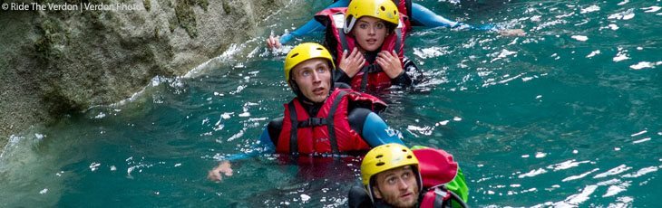 Canyoning in the Gorges du Verdon Canyoning in the Gorges du Verdon