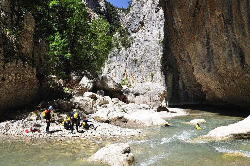 Canyoning the Couloir Samson in the Gorges du Verdon