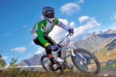 Mountain Bike Racing in Valloire, France