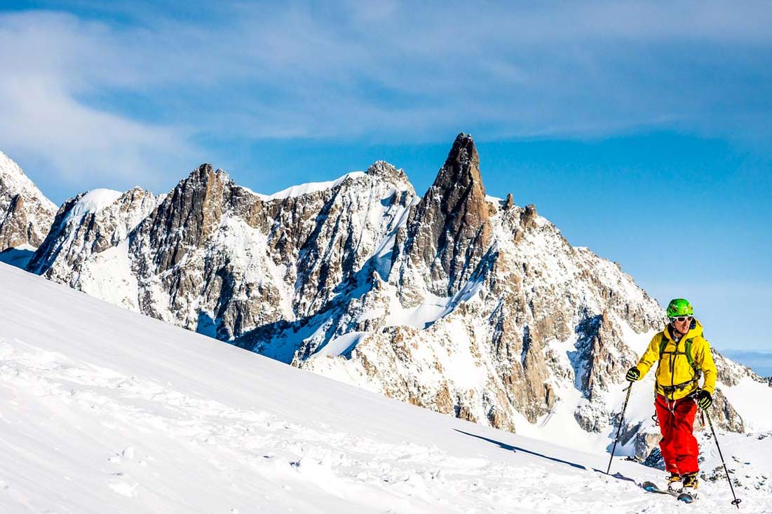 Heli-Skiing in Chamonix Mont Blanc in the French Alps
