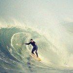 Kevin Olsen surfing in Hossegor