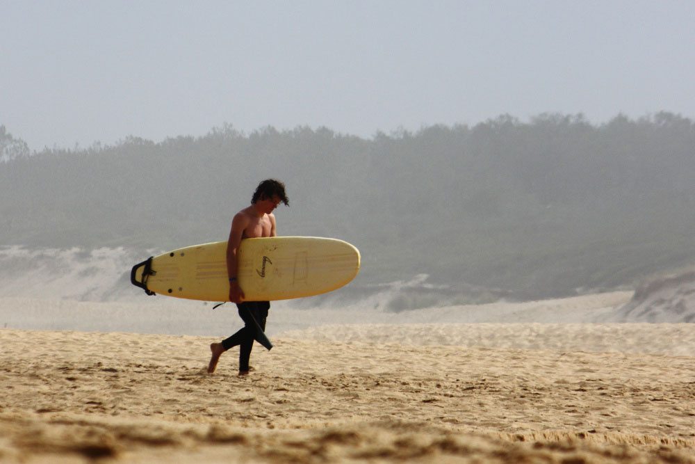 Surfing in Moliets Plage