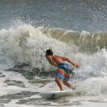 Surfing at Pontaillac Beach in Royan