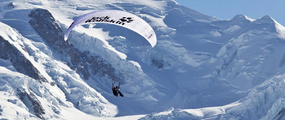 Winter Paragliding in the Chamonix Valley