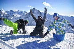 High altitude fooling around in Les Deux Alpes