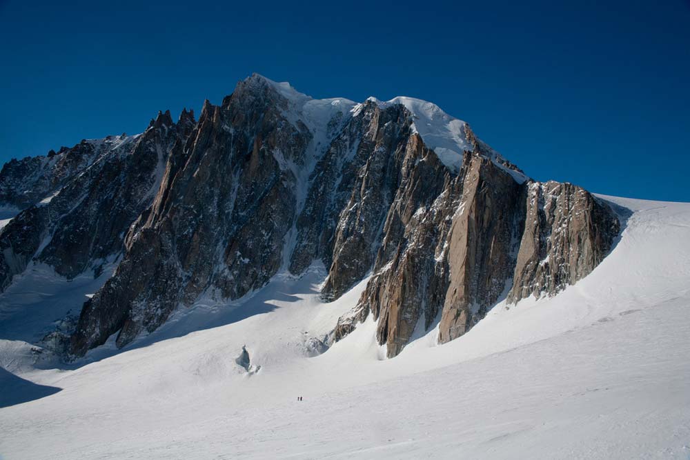 Mont Blanc du Tacul and the Col Gros Rognon