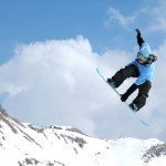 Frontside grab in Morzine, France