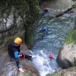 Canyoning the Ruisseau de Grenant near Chambèry