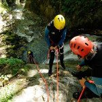 Canyoning in the Canyon de Pussy near Moutiers
