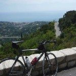 Half Way Up the Col de la Madone Cycle Climb, Provence-Cote d'Azur