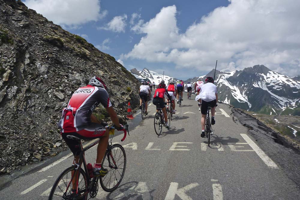 Cycling in the sales alps