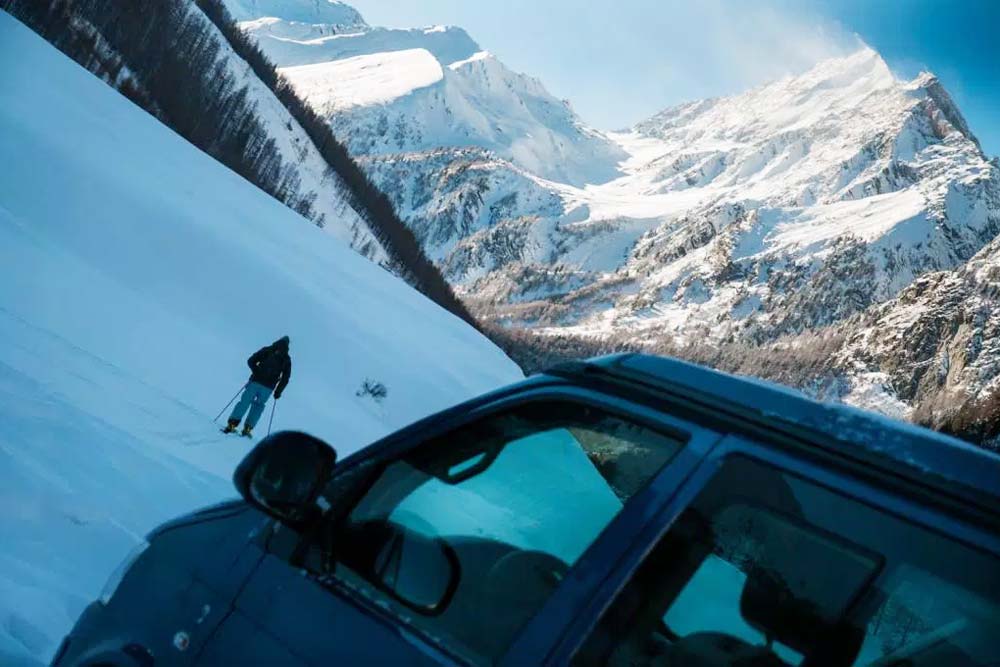 Rémi Berchet takes a ski trip in his We-Van campervan