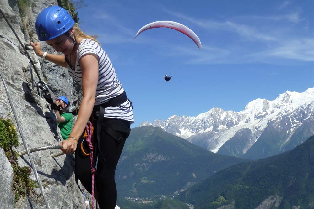Via Ferrata in the French Alps - featured