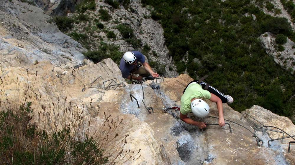 Via Ferrata in the Gorges du Verdon with Couleur Canyon