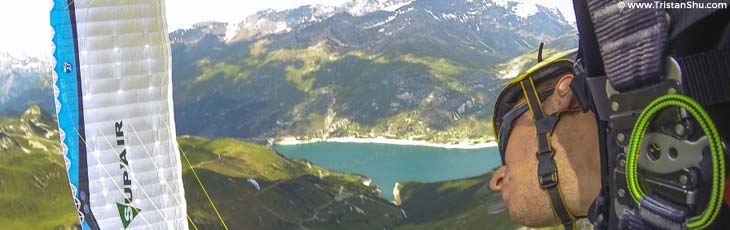 Paragliding in the French Alps