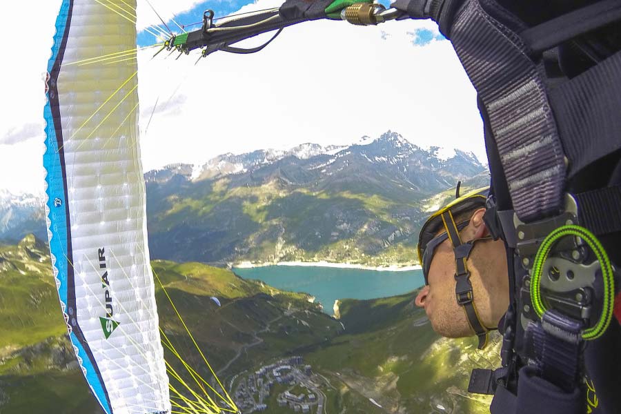 Paragliding in Tignes