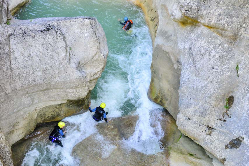 Canyoning in the Gorges du Verdon with Raft Session