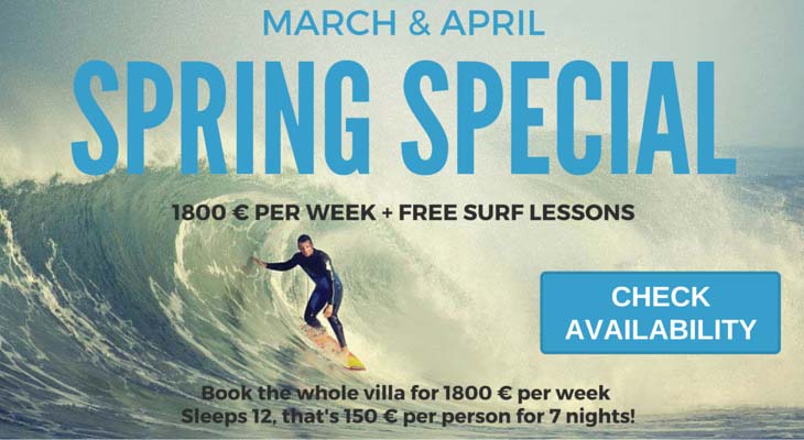 Seignosse Surf Villa Spring Offer