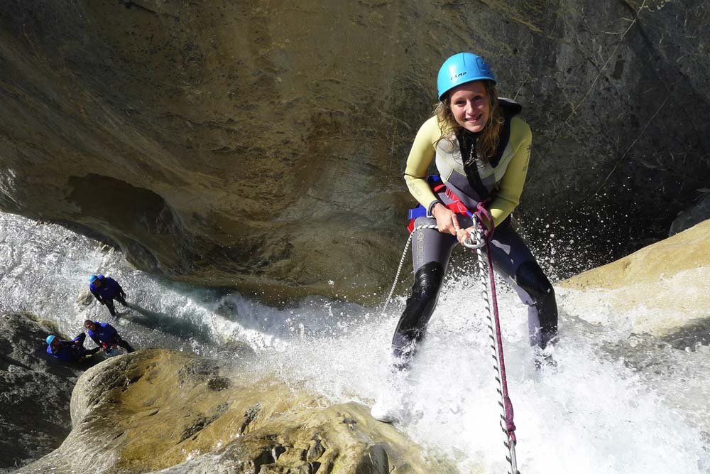 Canyoning at La Blache in the Ubaye Valley