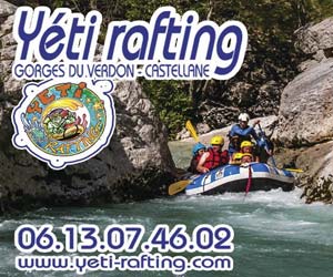 Rafting and Canyoning trips in the Gorges du Verdon with Yéti Rafting